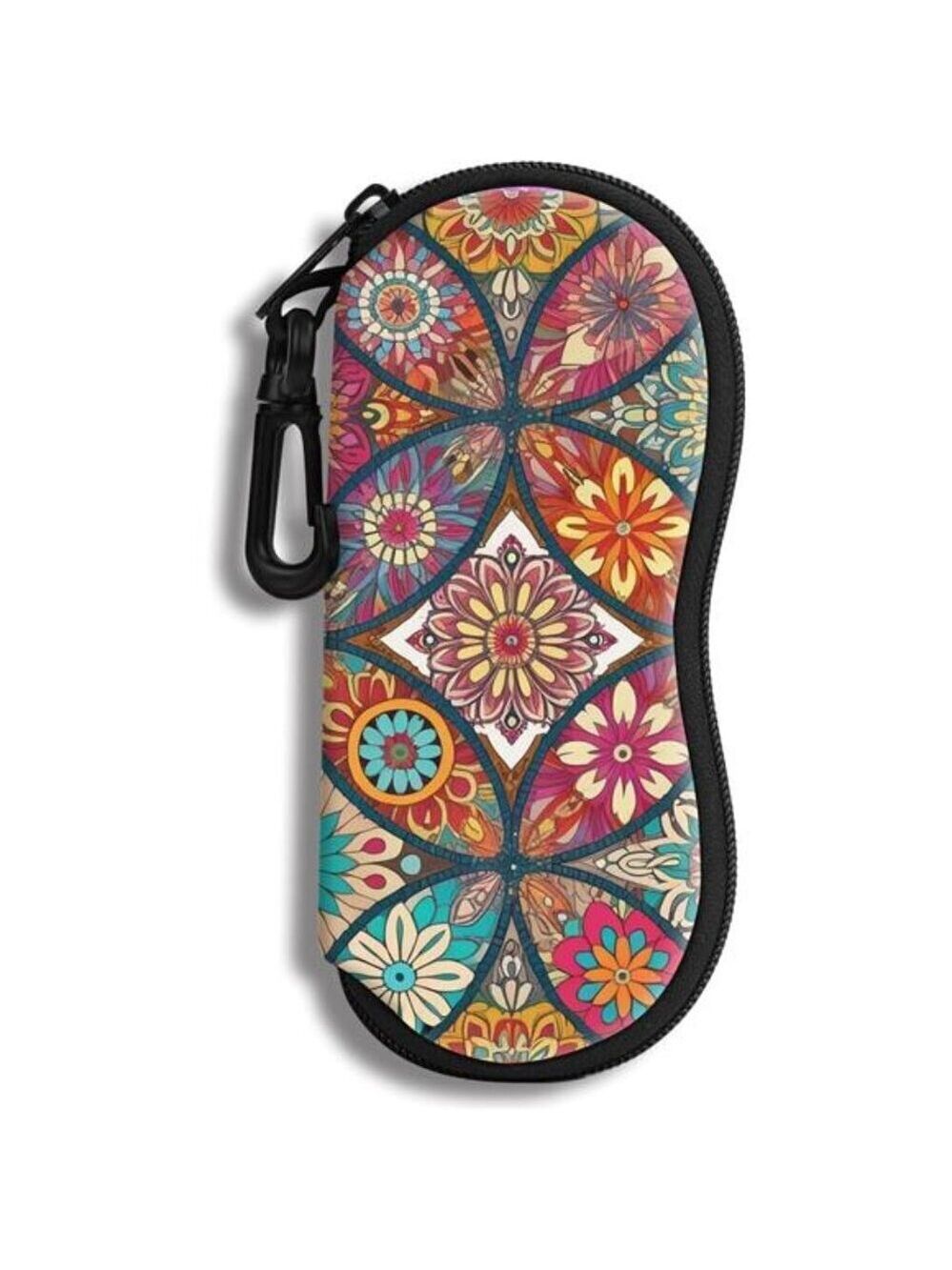 Sunglasses Soft Case Ultra Light Neoprene Zipper Eyeglass Case With Belt